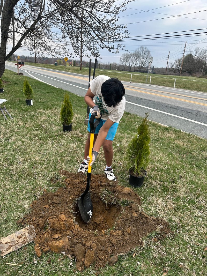 Dhruv digging at Valley Road 2025